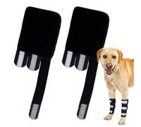 Attelle de poignet pour chien - Manchon de compression - Bande réfléchissante pour blessure - Stabilisateur léger - Idéal pour les soins des articulations du chiot, la marche en plein air, aide à la