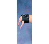 Attelle de poignet Rolyan, pour stabilisation de la main ou du poignet. Ajustement simple et pratique grace à un système de sangles et de boucles. Baleine amovible.Taille L, Noir. Main gauche