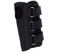 Attelle de poignet Rolyan, pour stabilisation de la main ou du poignet. Ajustement simple et pratique grace à un système de sangles et de boucles. Baleine amovible.Taille L, Noir. Main droite.