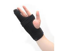 Attelle Doigt Main Set Attelle Métacarpienne Attelle à Doigts Déclenchée pour Doigts Cassés, Arthrite et Tendinite avec Plaque en Aluminium Pliable et Ruban Magique Solide