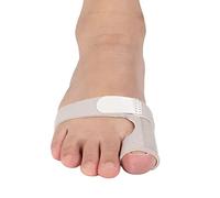 Attelle D'orteil, 1 Orthèse de Fracture D'orteil Portable Respirant Réglable Soulagement de la Douleur Fracture Récupération Fixation Hallux Valgus Correcteur Gris