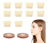 Attelle nasale en thermoplastique et bande de levage du visage, sans alcool, kit de fixation et de levage du nez sans électricité, pince-nez trapézoïdal réutilisable et bande élastique, accessoire de