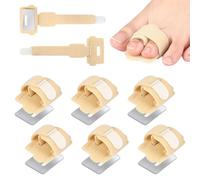 Attelle Orteil Cassé 6 Pcs Correcteurs D'orteils Orthese Orteil en Griffe | Soin des Pieds,Confortable à Porter,Modèle Ajustable,Soulage L'inconfort,Unisexe,Teint