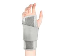 Attelle Poignet Canal Carpien Réglable Orthèse de Soutien pour Tendinite Arthrite et Musculation Bande de Compression Néoprène Homme Femme Main Gauche Droite Noir(Droite)