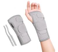 Attelle Poignet Canal Carpien Soutien de Nuit Réglable avec Orthèse de Compression pour Soulagement Douleur Arthrite Tendinite Entorse Sport Fitness Travail Bureau(Droite,S)