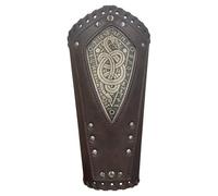 Attelles de bras médiévales - Armure en cuir synthétique - Protège-poignets confortables - Style chevalier - Protège-bras pour costumes - Bracer robuste pour déguisement d'Halloween - Support de