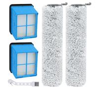 Attemart 3912N Brosse Filtre Kit d'accessoires pour Bissell CrossWave OmniForce & OmniFind Aspirateur 3912N, 4006, 4007, 4008, 4046F pièces détachées, Ersatz zum Teil # 4046, 2 Brosses + 2 Filtres