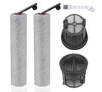 Attemart H14 Pro Accessoires pour Dreame H14, H14 Pro, H14 Dual Aspirateur Laveur Sec Et Humide pièces de rechange, 2 rouleaux à brosse, 2 filtres,1 brosse de nettoyage, 5 pièces