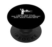 Attendant de Bord et Papa Personnel de Cabine pour Hommes PopSockets PopGrip Adhésif
