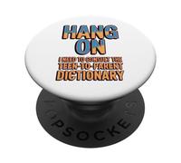 Attendez, J'Ai Besoin du Dictionnaire Entre Adolescents et Parents PopSockets PopGrip Adhésif