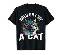 Attendez, je vois un chat T-Shirt