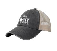 Attendez, Je Vois Une Roche ! Casquette de géologue, Casquette Trucker, Casquette de Baseball en Maille Amusante pour l'été,