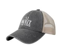 Attendez, Je Vois Une Roche ! Casquette de géologue, Casquette Trucker, Casquette de Baseball en Maille Amusante pour l'été,