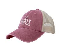 Attendez, Je Vois Une Roche ! Casquette de géologue, Casquette Trucker, Casquette de Baseball en Maille Amusante pour l'été,