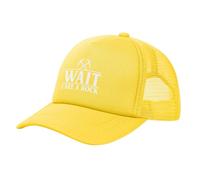 Attendez, Je Vois Une Roche ! Casquette de géologue, Casquette Trucker, Casquette de Baseball Humoristique en Maille, pour fe