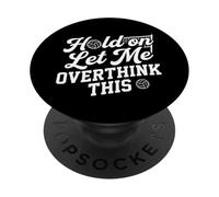 Attendez-Moi de trop Penser à cet Humour Amusant de Joueur de Volleyball PopSockets PopGrip Adhésif