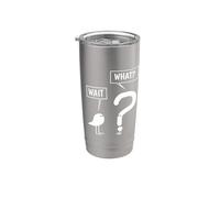 Attendez, quelle grammaire ? Virgule drôle et point d'interrogation Gobelet isotherme en acier inoxydable double paroi
