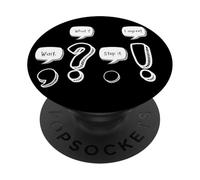Attendez, Quoi? Arrêtez-Le. Je suis d'accord ! Ponctuation de l'enseignant de Grammaire PopSockets PopGrip Adhésif