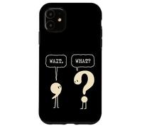 Attendez Quoi ? Question Virgule Ponctuation Grammaire Linguistique Coque pour iPhone 11