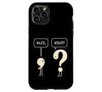 Attendez Quoi ? Question Virgule Ponctuation Grammaire Linguistique Coque pour iPhone 11 Pro