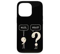 Attendez Quoi ? Question Virgule Ponctuation Grammaire Linguistique Coque pour iPhone 13 Pro