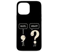 Attendez Quoi ? Question Virgule Ponctuation Grammaire Linguistique Coque pour iPhone 13 Pro Max