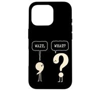 Attendez Quoi ? Question Virgule Ponctuation Grammaire Linguistique Coque pour iPhone 16 Pro