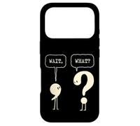 Attendez Quoi ? Question Virgule Ponctuation Grammaire Linguistique Coque pour iPhone 17 Pro