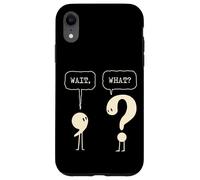 Attendez Quoi ? Question Virgule Ponctuation Grammaire Linguistique Coque pour iPhone XR