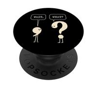 Attendez Quoi ? Question Virgule Ponctuation Grammaire Linguistique PopSockets PopGrip Adhésif