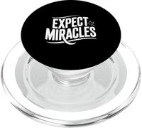 Attendez-Vous à des Miracles avec Une Colombe paisible PopSockets PopGrip pour MagSafe