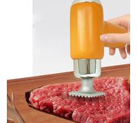 Attendrisseur De Viande Électrique 25 W, Outil Portatif En Acier Inoxydable, 6 Niveaux De Puissance Réglables, Tête De Marteau Amovible, Étanche, Pour Bœuf, Poulet, Concombre Et Ail