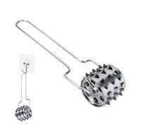 Attendrisseur de viande, marteau à steak, 21 x 4,9 x 4,9 cm, outil à rouleau à aiguilles, pilier à viande, design à bords tranchants en acier inoxydable, idéal pour la préparation rapide de la cuisine