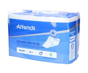 Attends Cover Dri Plus Alèses 40 x 60 cm Semelles Intérieures 50 pc(s)