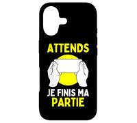 Attends Je Finis Ma Partie: Gamer Cadeau pour Joueur Console Coque pour iPhone 17