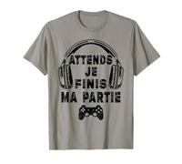 Attends Je Finis Ma Partie, Garçon Fille Jeux Vidéo Gamer T-Shirt