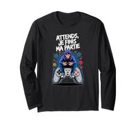 Attends Je Finis Ma Partie Humour Gamer Jeux Vidéo Manche Longue