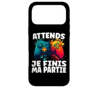 Attends Je Finis Ma Partie Humour Jeux Vidéo Gaming Garçon Coque pour iPhone 17 Pro Max