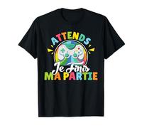 Attends Je Finis Ma Partie Humour Jeux Vidéo Gaming Garçon T-Shirt