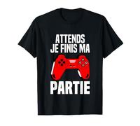 Attends Je Finis Ma Partie Jeu Video Gaming Joueur Console T-Shirt