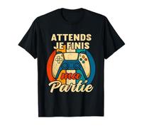 Attends Je Finis Ma Partie - Pour Gamer Garçons et Filles T-Shirt