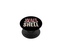 Attends, Je Vois Un Coquillage collecter des Coquillages, Seashell Beach PopSockets PopGrip Adhésif