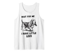 Attends-Moi, J'Ai de Petites Jambes, drôle de Basset Hound Débardeur