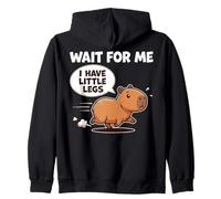 Attends-Moi, J'Ai de Petites Jambes Funny Capybara Short People Sweat à Capuche