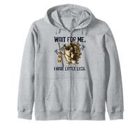 Attends-Moi, J'Ai de Petites Jambes Funny Pug Short People Sweat à Capuche