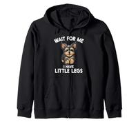 Attends-Moi, J'Ai de Petites Jambes Morkie Owner Dog Lover Funny Sweat à Capuche