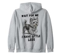 Attends-Moi, J'Ai de Petites Jambes, Yorkie drôle Sweat à Capuche