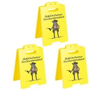 Attends partenaire, je suis surstimulé - Plaque de bureau humoristique pour collègues et amis, mini pancarte pliante en acrylique, panneau d'avertissement 'surstimulé', cadeau