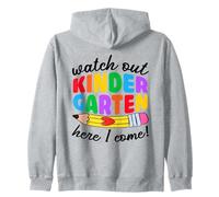 Attention à Kindergarten Here I Come Funny Kids Back to School Sweat à Capuche