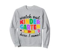 Attention à Kindergarten Here I Come Funny Kids Back to School Sweatshirt
